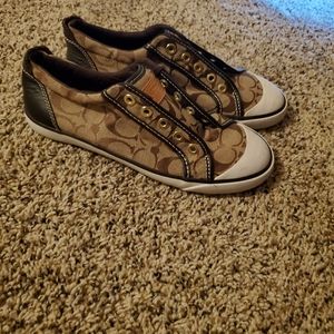 Coach women's slip on shoes size 7 and a half